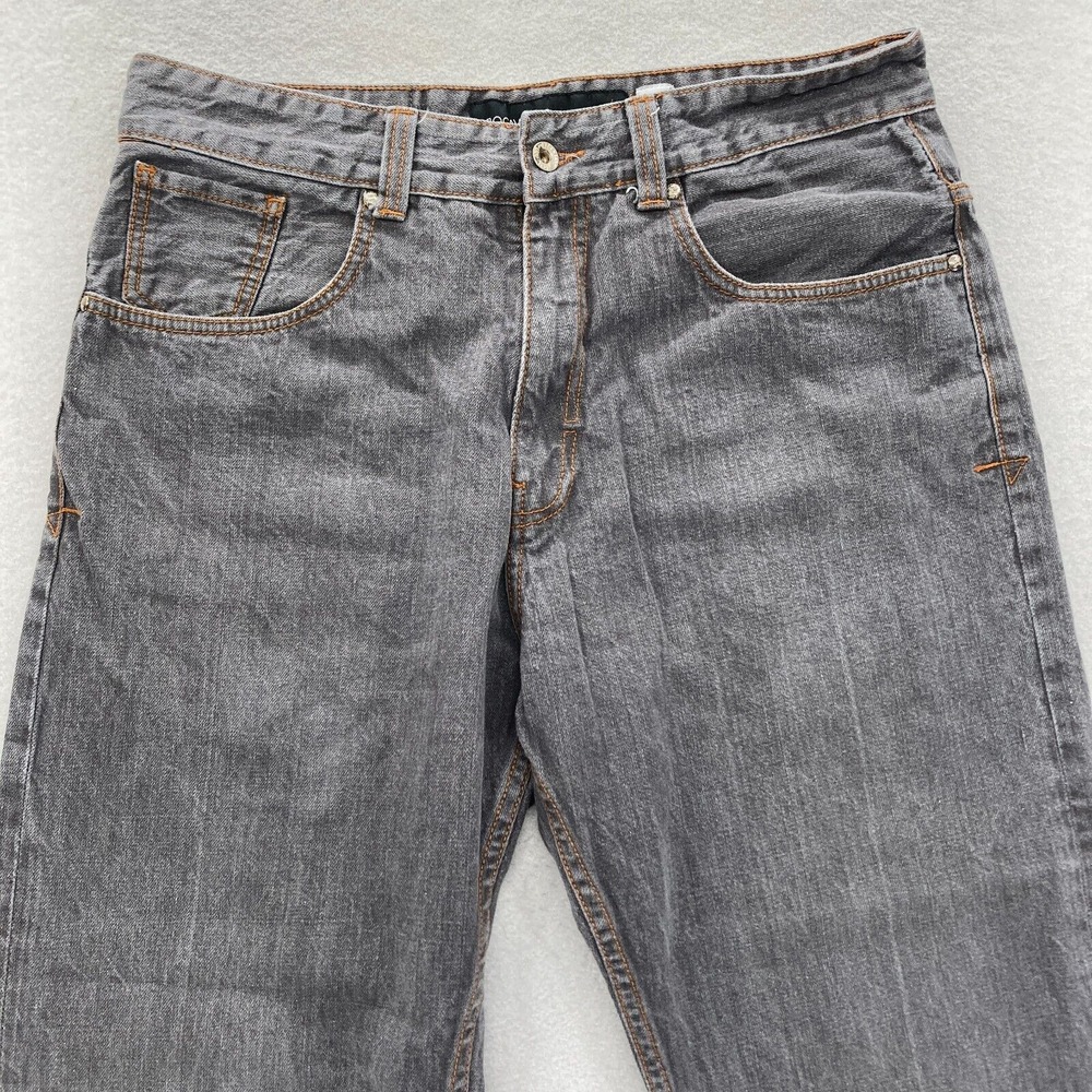 Vintage Rocawear Cropped Jeans Mens 36 Gray Denim Original Fit Baggy Loose Y2K - Picture 3 of 13